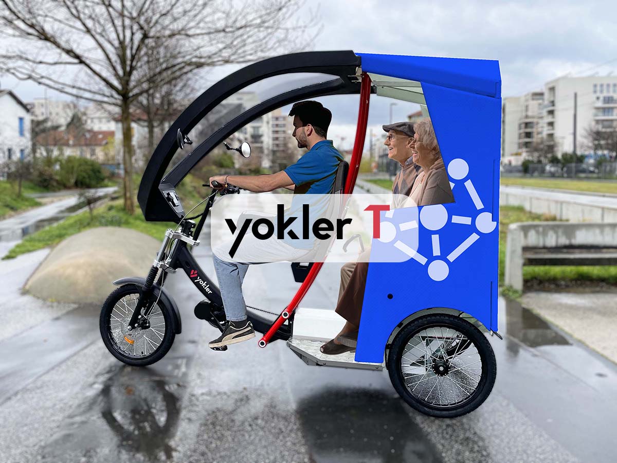 Triporteur vélotaxi transport de passagers
