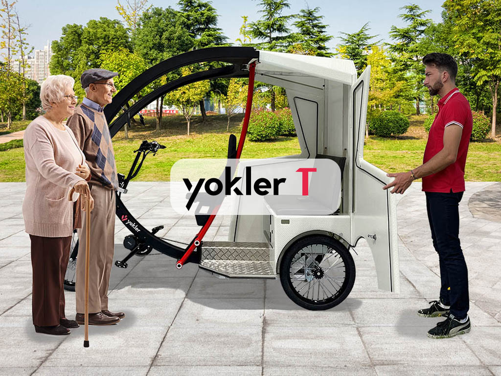 cargobike triporteur vélotaxi pedicab Yokler