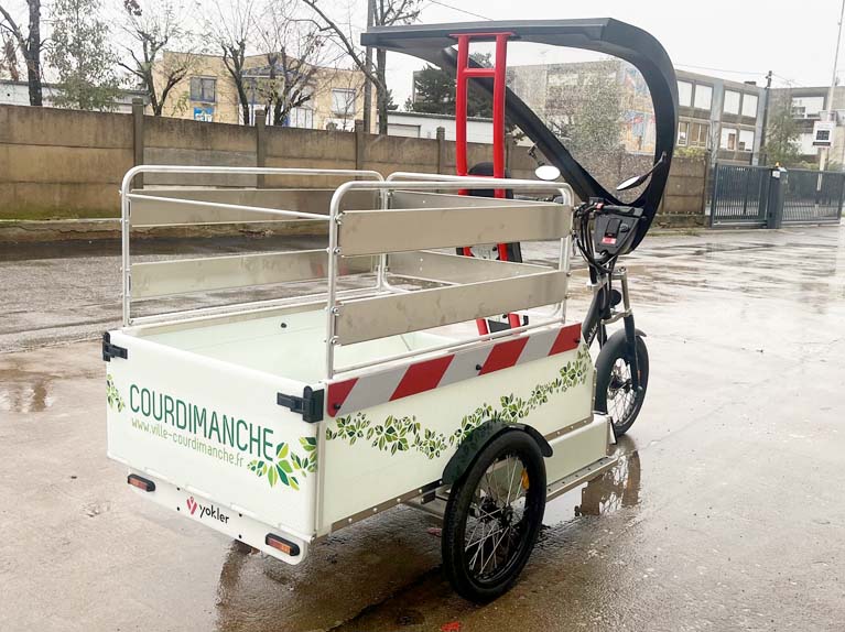 triporteur pour l'entretien des espaces verts