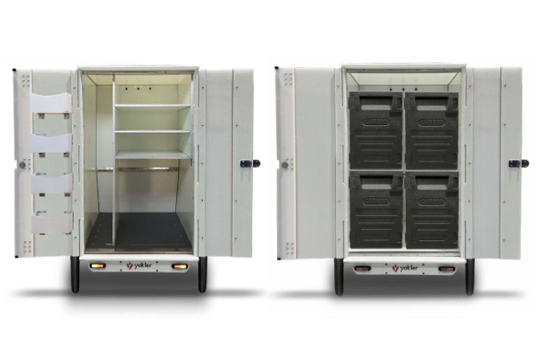 Amenagement interieur triporteur professionnel cargobike