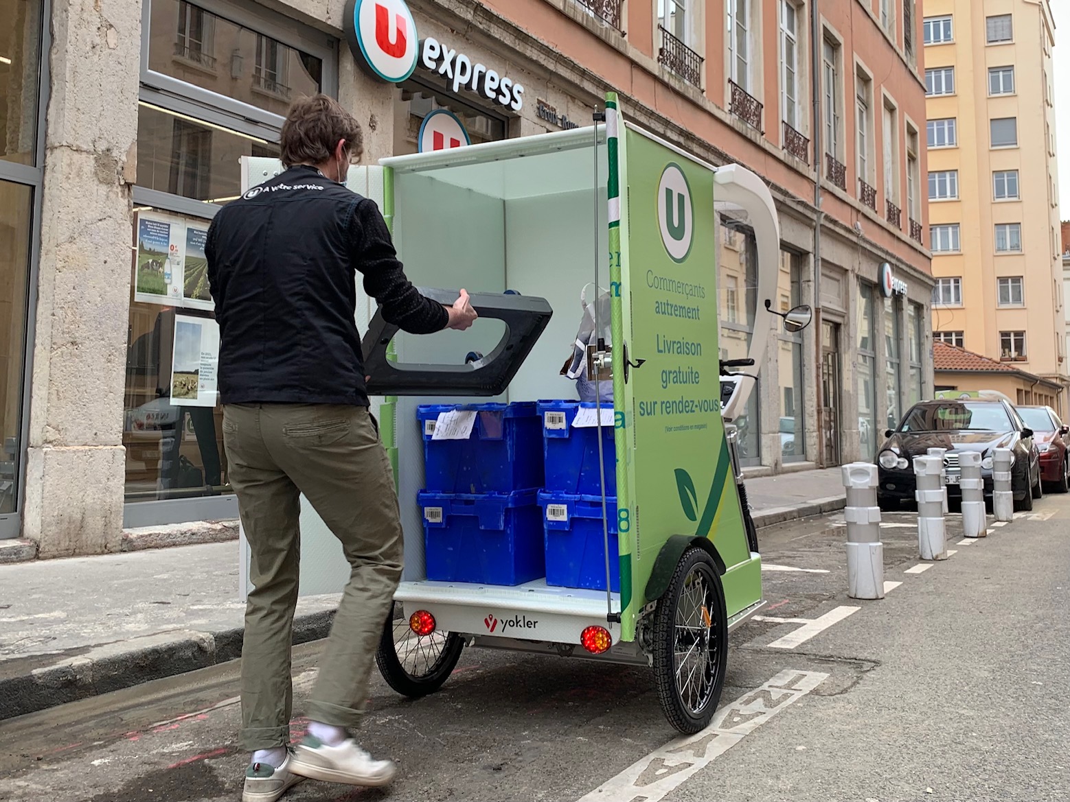 livraison en triporteur électrique