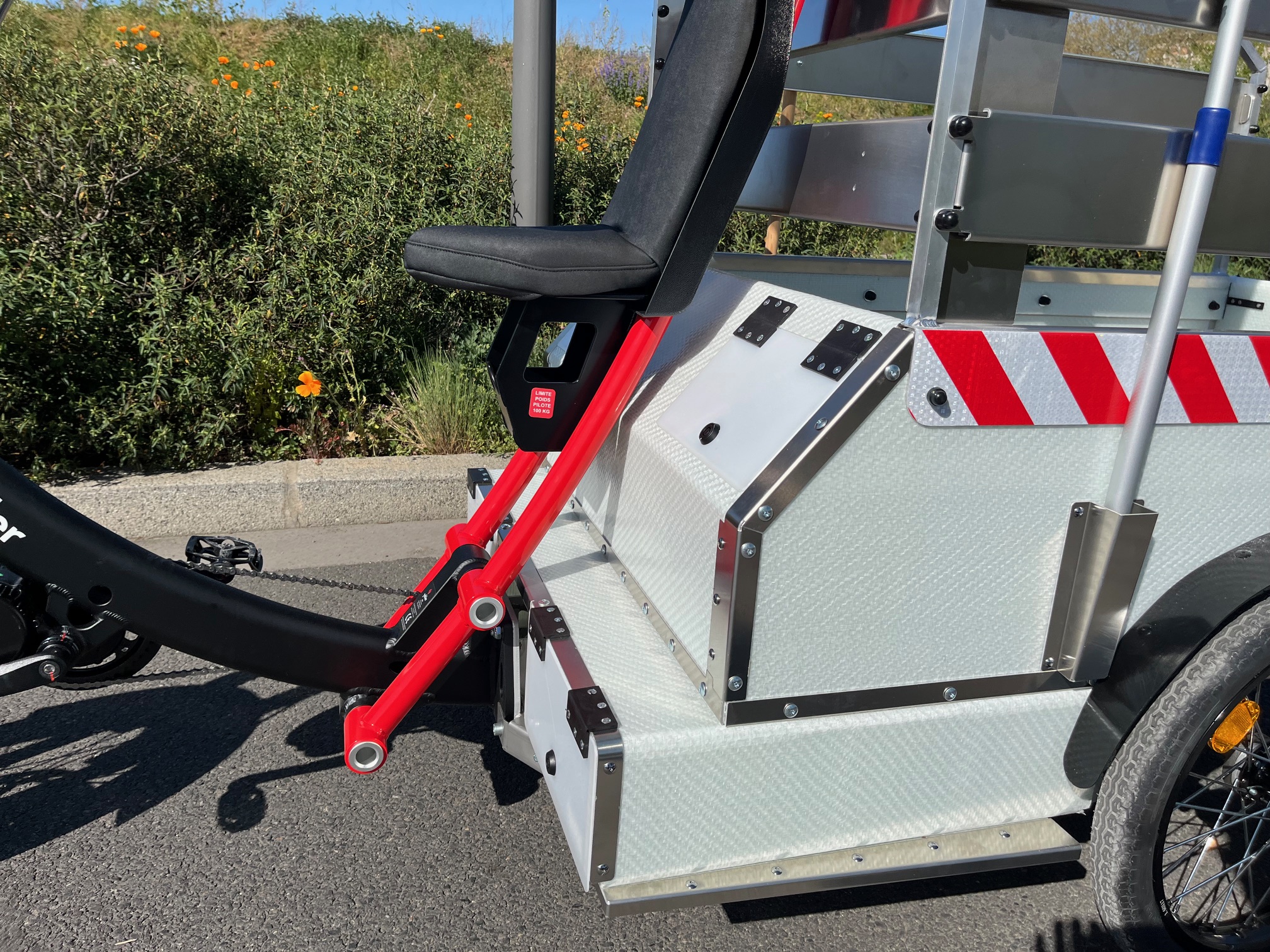 Triporteur Yokler J pick up professionnel électrique