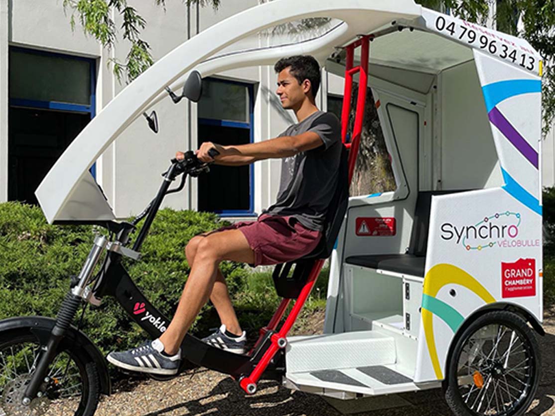 vélotaxi électrique professionnel ville de Chambéry
