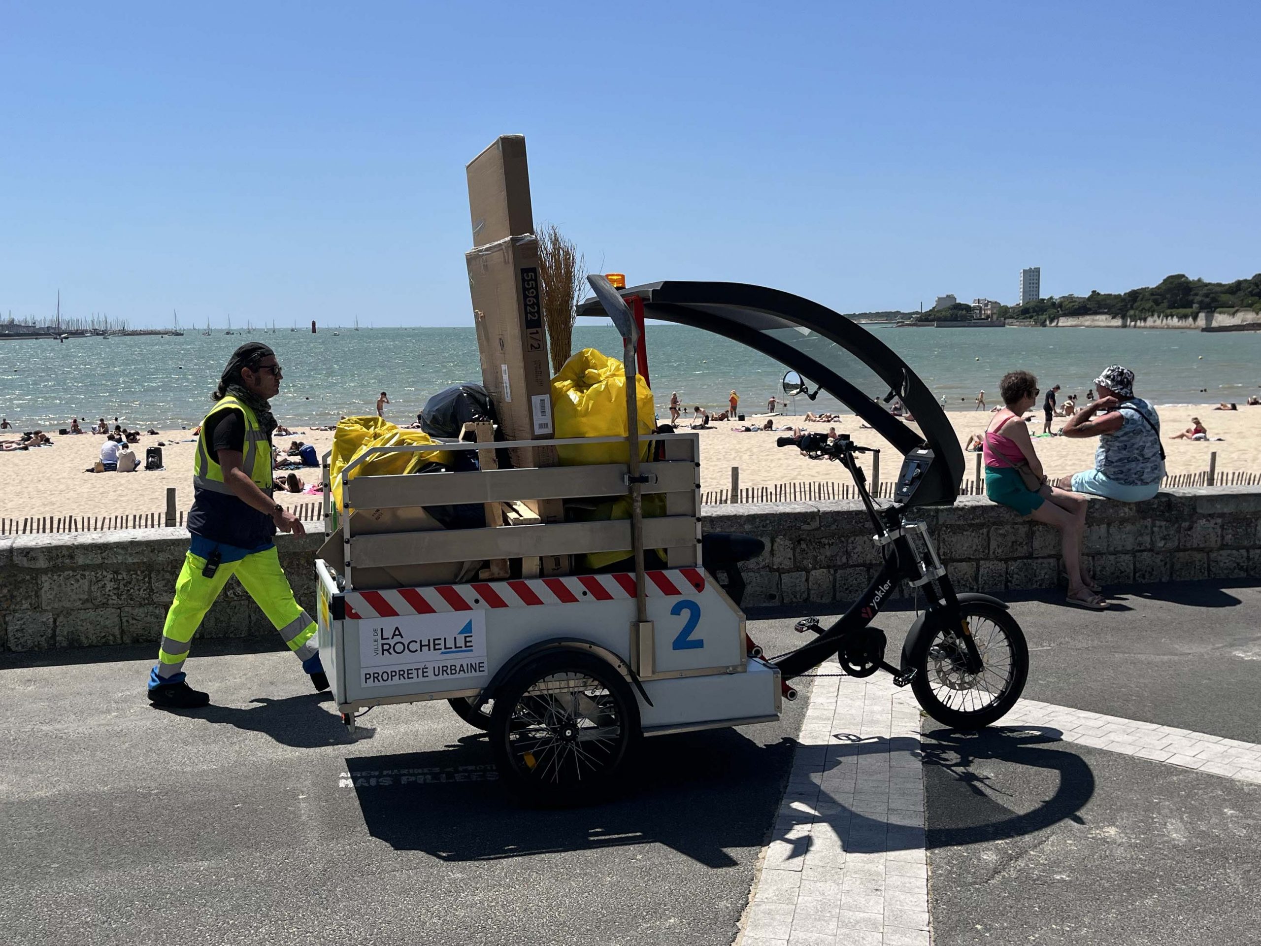 triporteur La Rochelle proprete urbaine