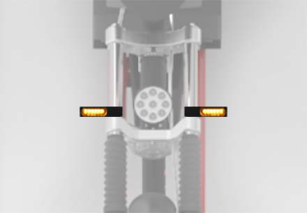 Clignotants avant triporteur professionnel